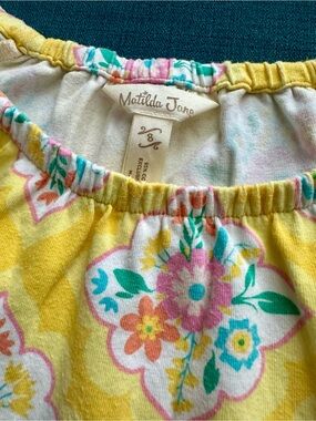 Matilda Jane Yellow Floral Short Size 8